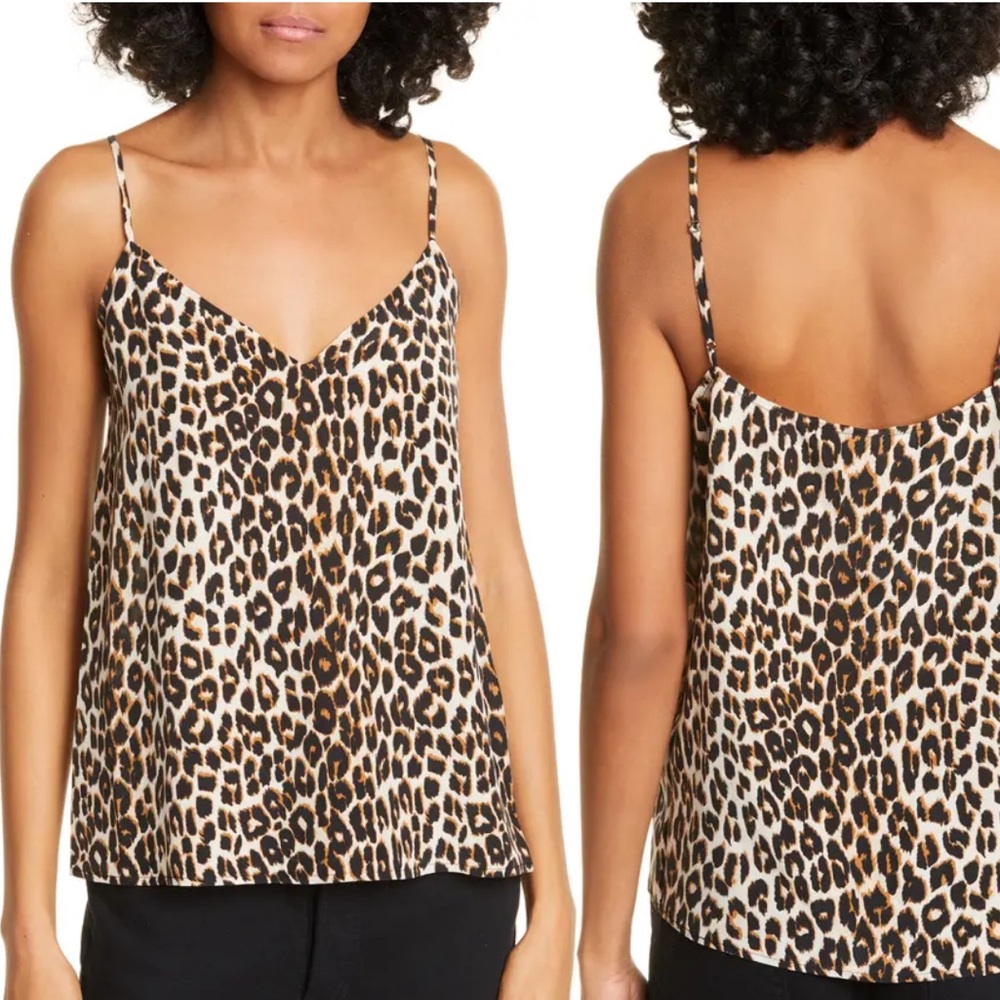 Equipment Leopard Layla Silk Tank